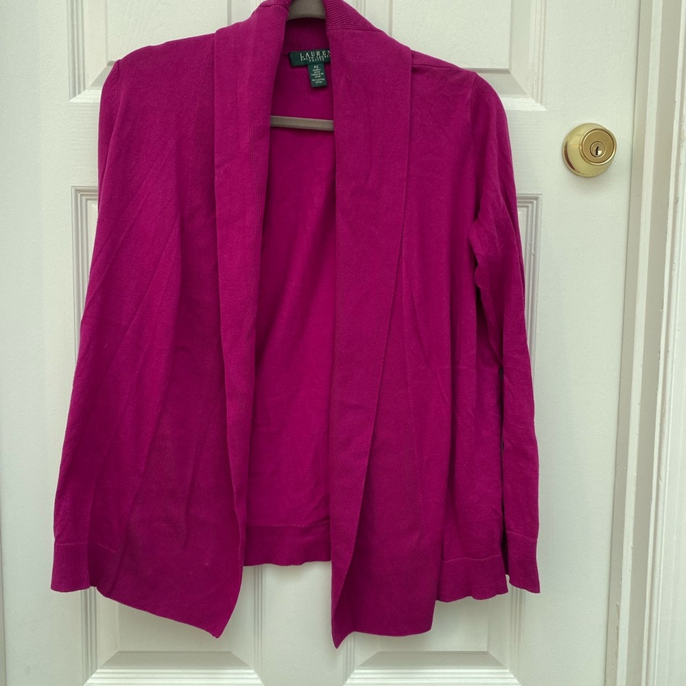 Ralph Lauren Women's Fuchsia Cardigan - PS